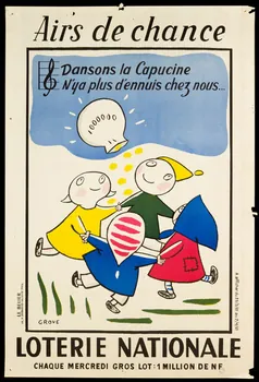 estampe Airs de chance  LOTERIE NATIONALE 1985.51.592  Photo