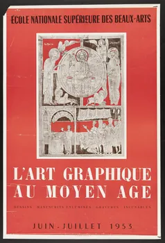 estampe L'ART GRAPHIQUE  AU MOYEN AGE 1953 1985.51.595 Photo
