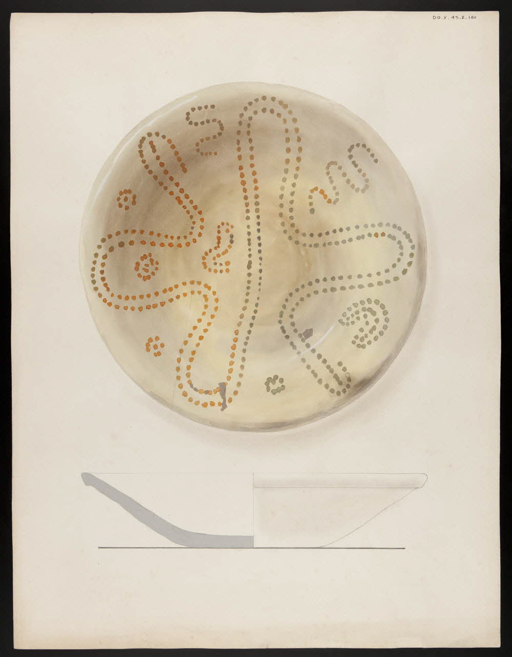 Alliot René ; Jean-Henri Gaudron dessin Plat saintongeais 1943 1985.51.6 Photo