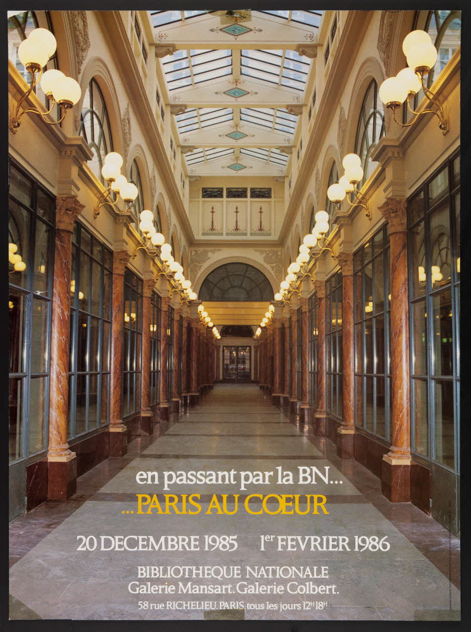 estampe en passant par la BN...  PARIS AU COEUR 1985.51.612 Photo