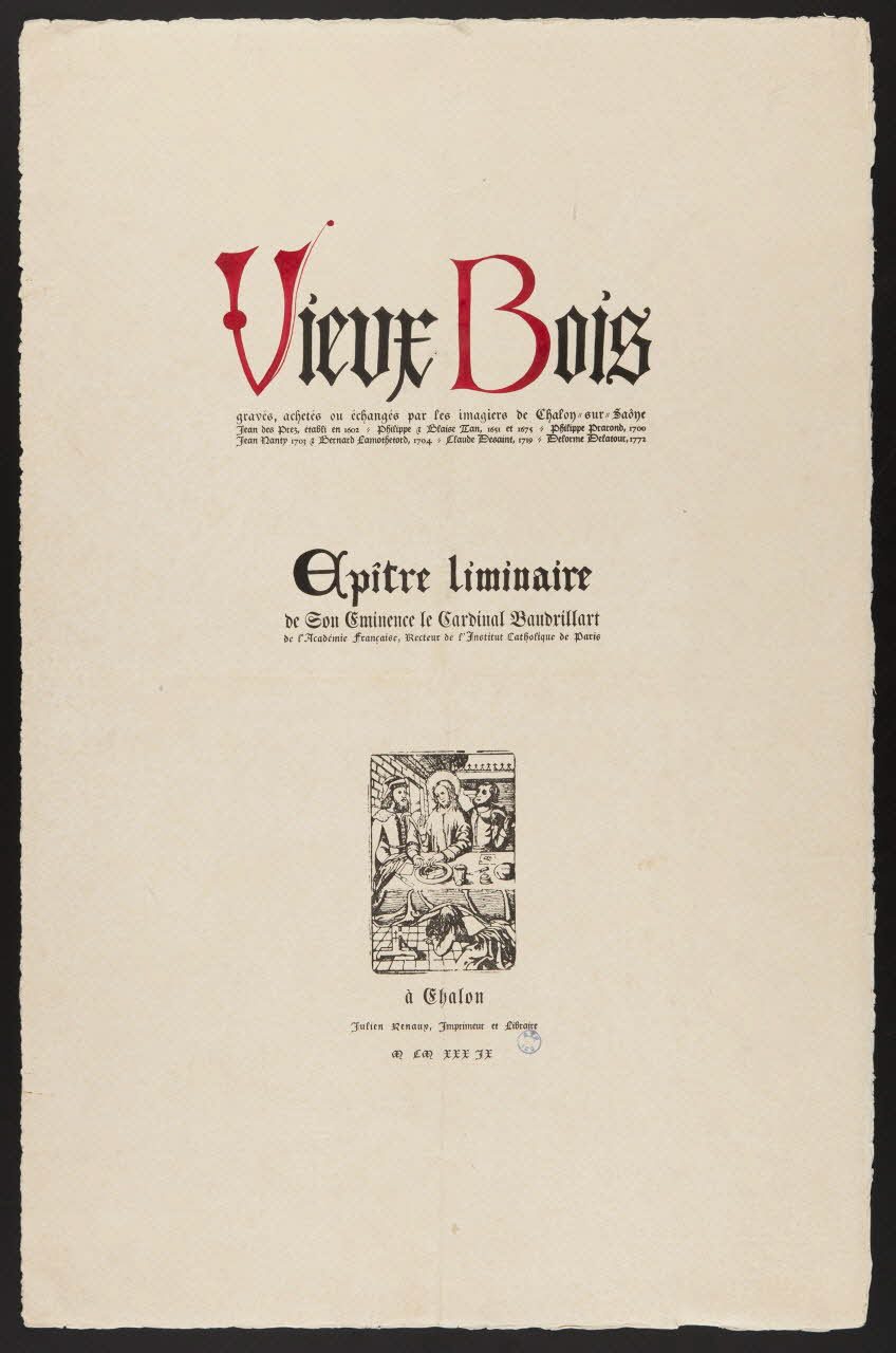 estampe Le repas chez Simon Châlon-sur-Saône 1939 1985.51.613 Photo