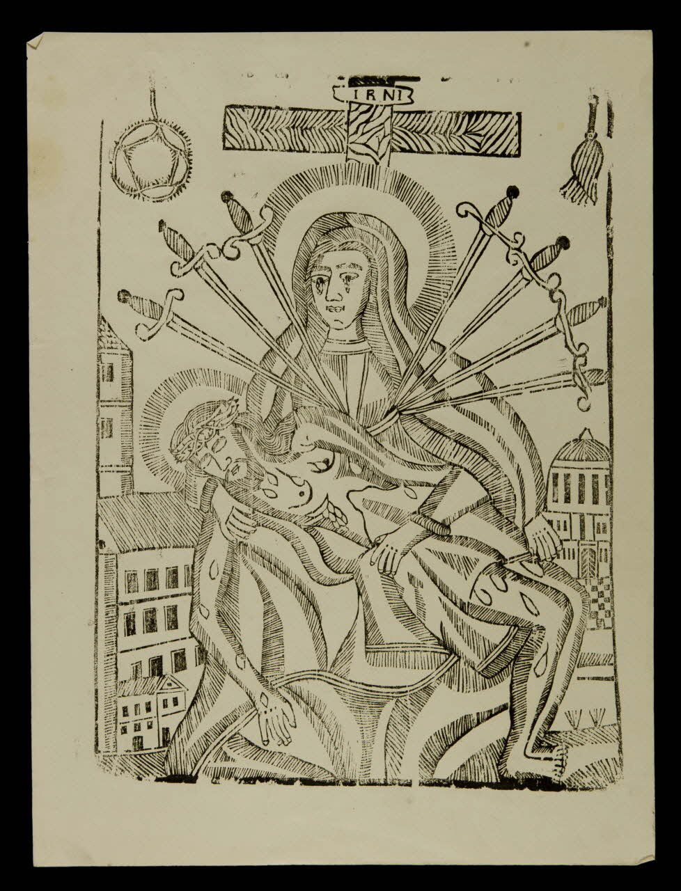 estampe Sainte tenant le Christ descendu de la croix 1985.51.617 Photo