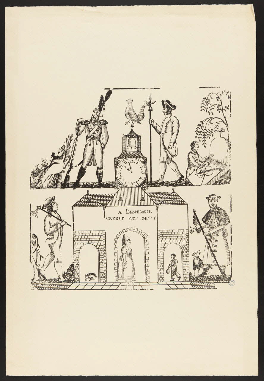 estampe A L'ESPERANCE  CREDIT EST MORT 1985.51.626 Photo