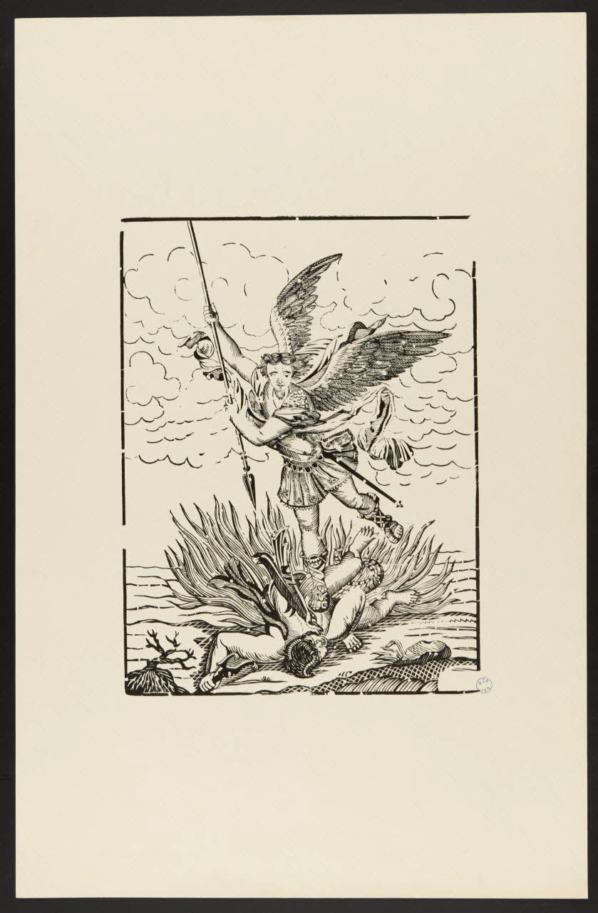 estampe Saint Michel terrassant le démon 1985.51.631 Photo