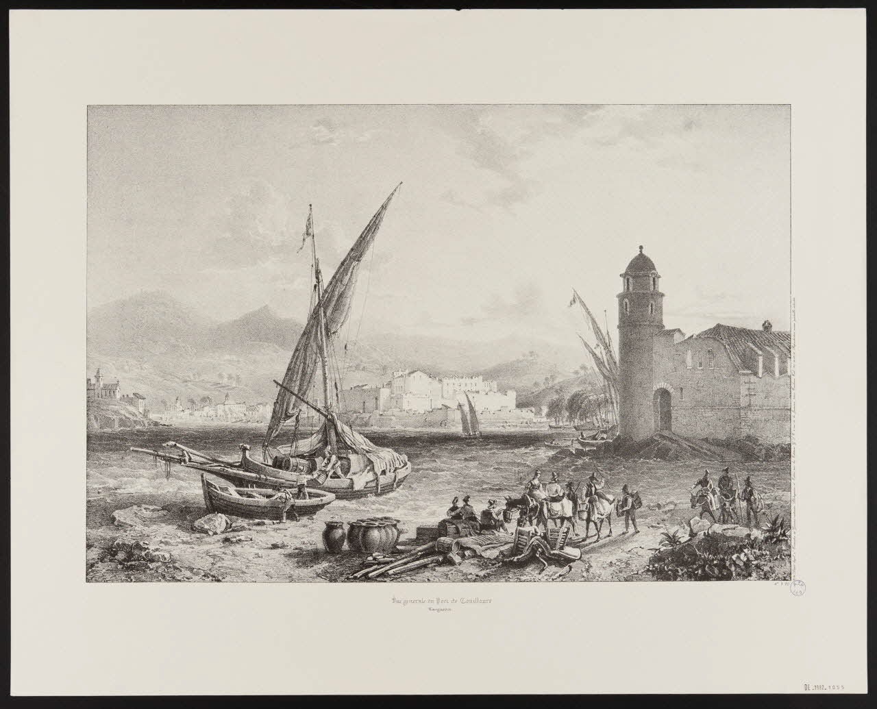 estampe Vue generale du Port de Coailloure 1985.51.654.1 Photo