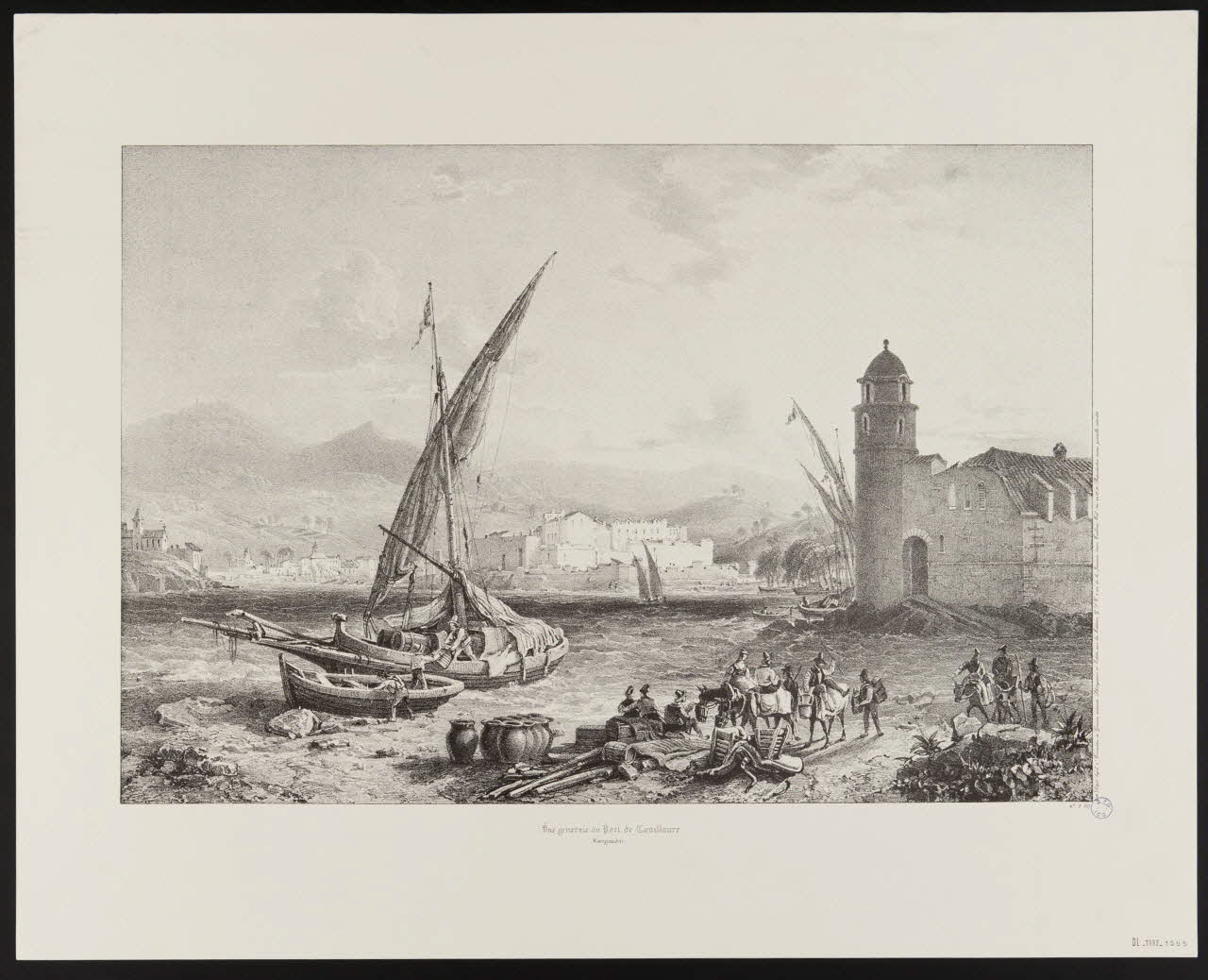 estampe Vue generale du Port de Coailloure 1985.51.654.2 Photo