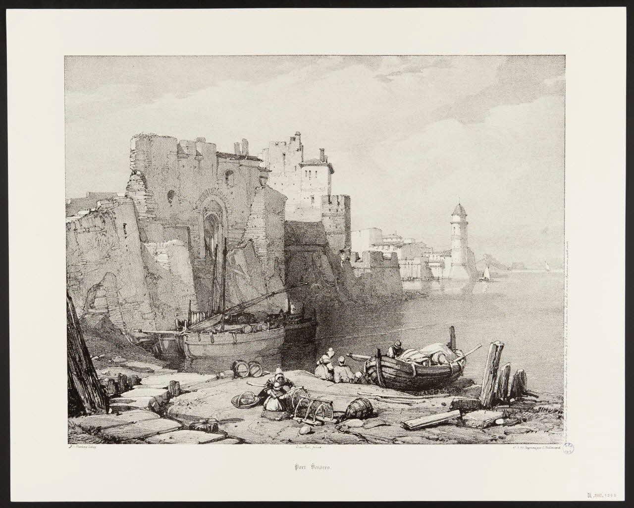 estampe Port Vendres. 1985.51.659 Photo