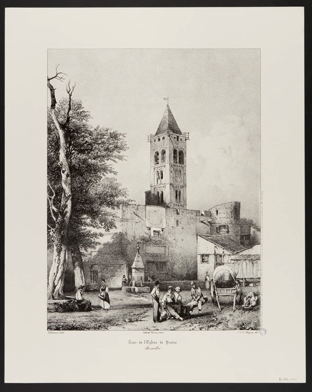 estampe Tour de l'Eglise de Prades 1985.51.661 Photo