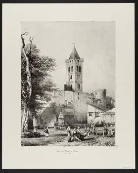 estampe Tour de l'Eglise de Prades 1985.51.661 Photo