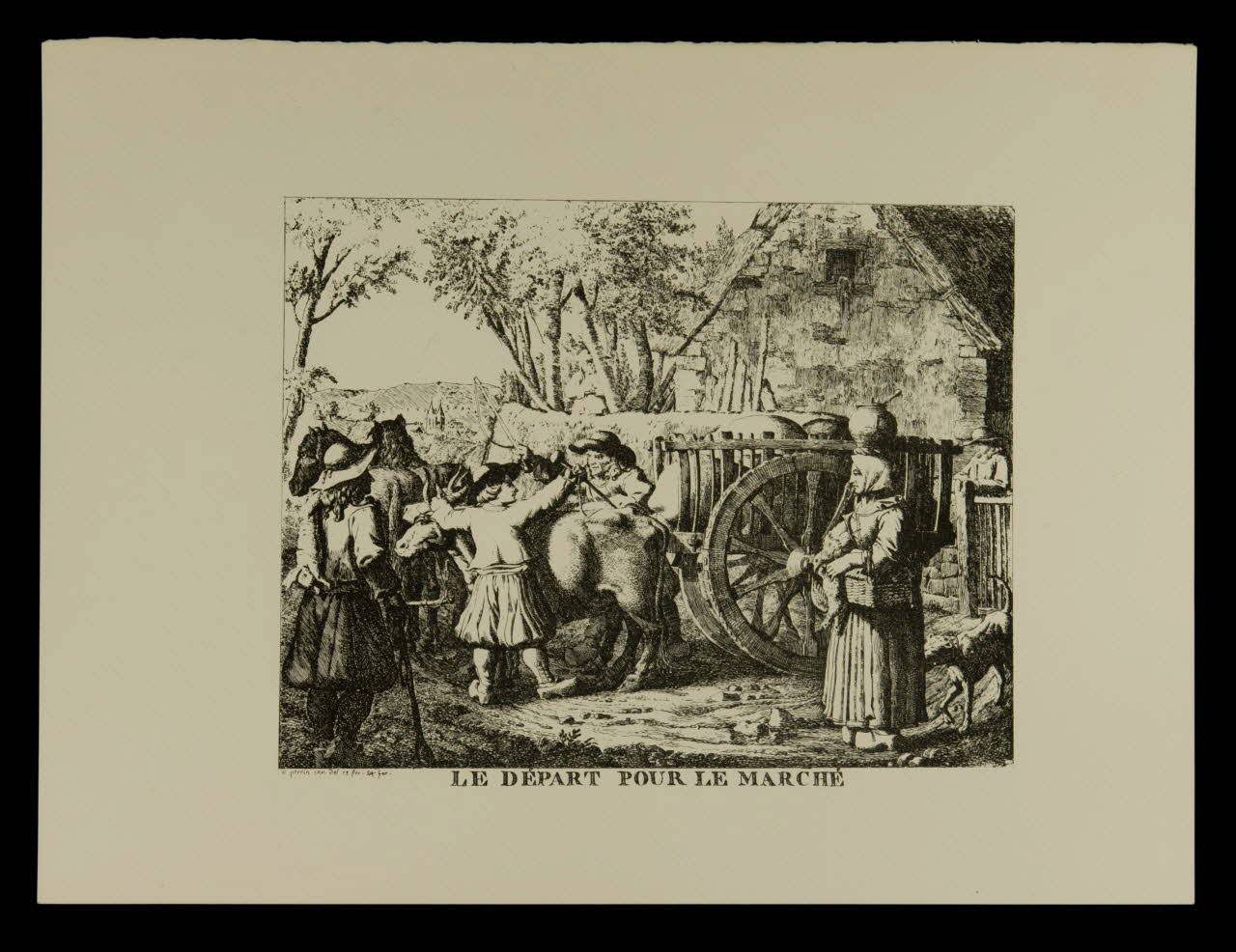 estampe LE DEPART POUR LE MARCHE 1985.51.662 Photo