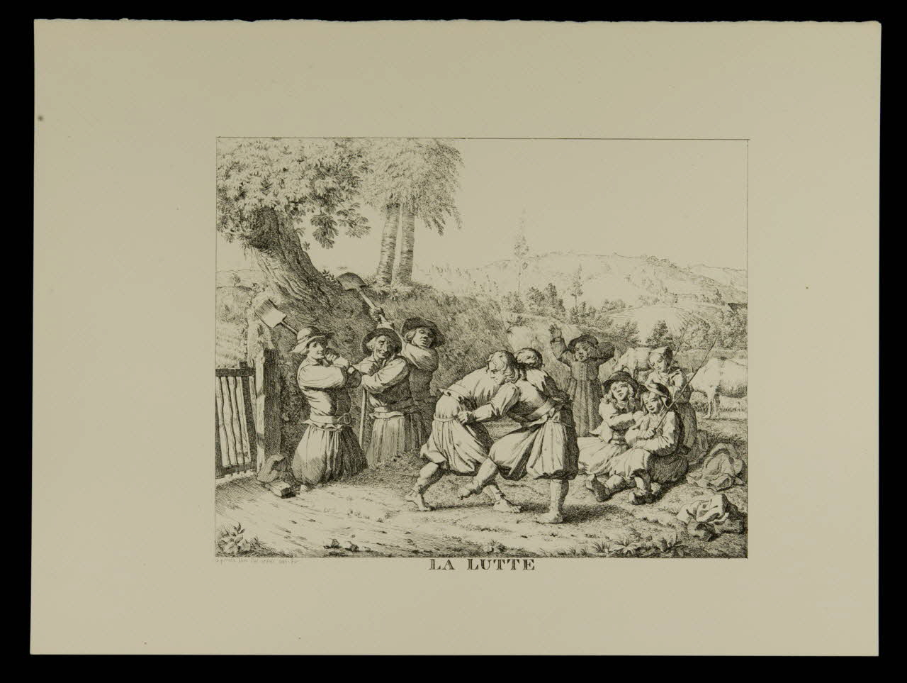 estampe LA LUTTE 1985.51.668 Photo
