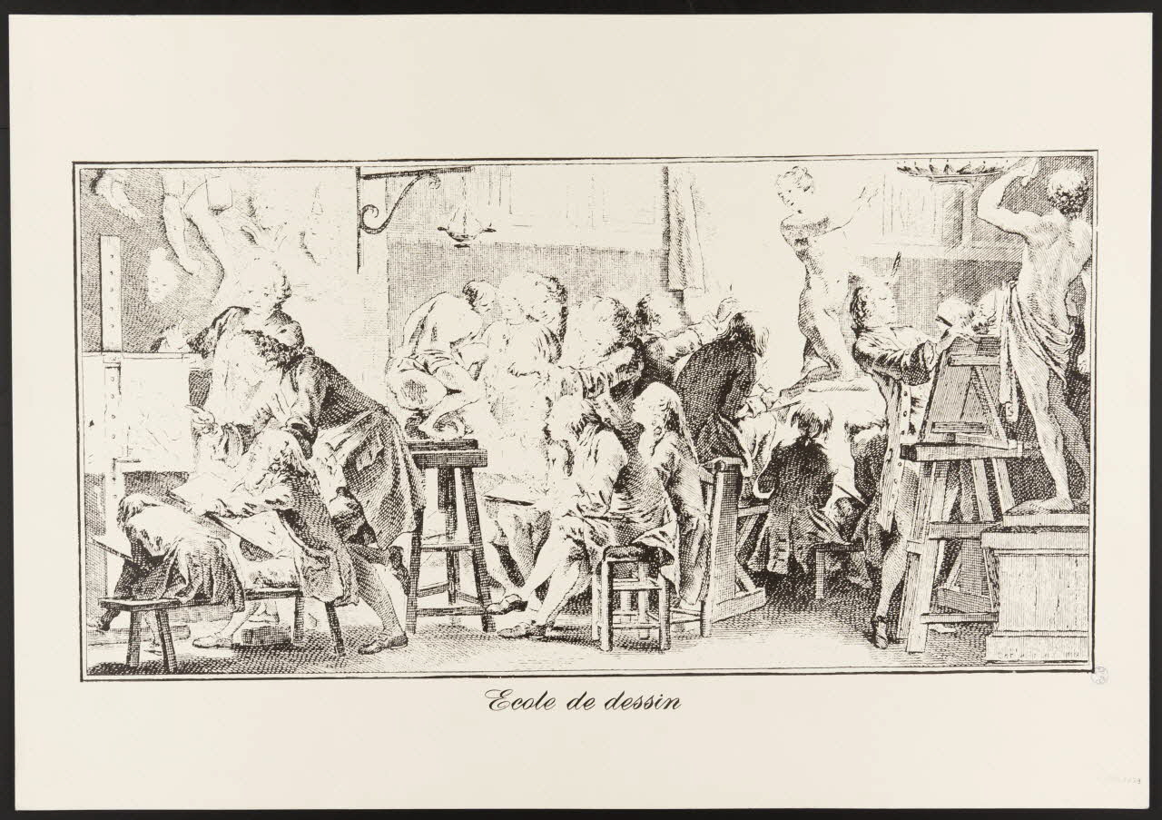 estampe Ecole de dessin 1985.51.672 Photo Mucem