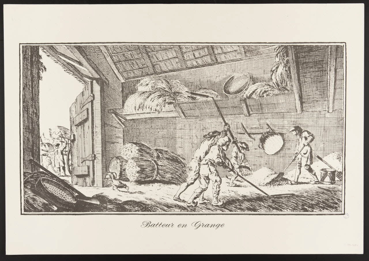 estampe Batteur en Grange 1985.51.674 Photo