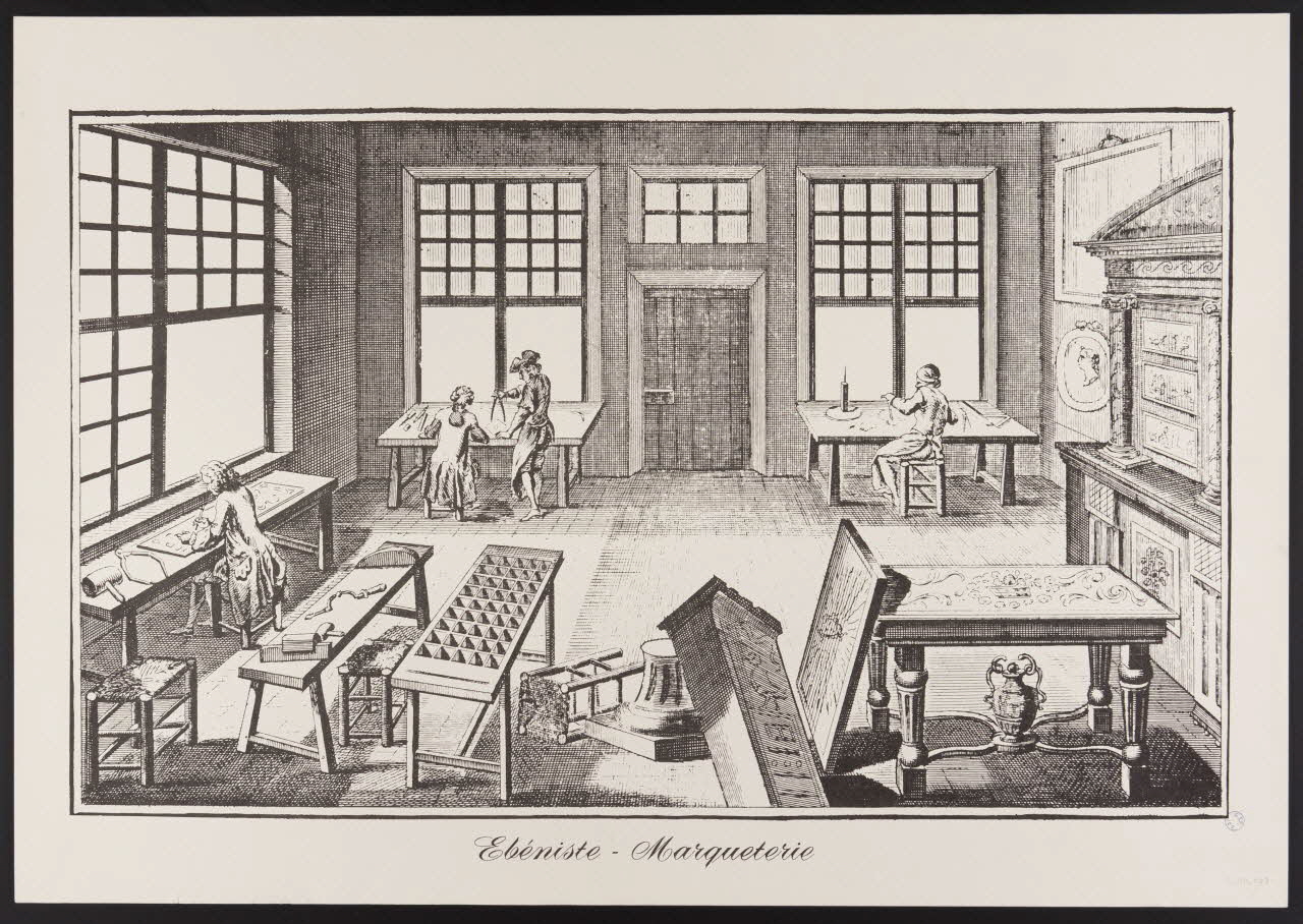 estampe Ebéniste - Marqueterie 1985.51.702 Photo