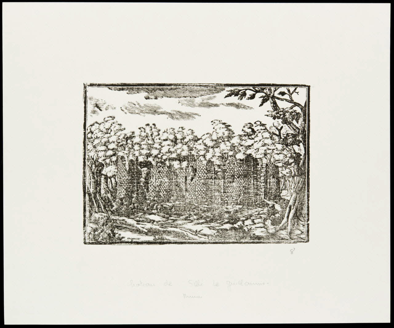 estampe Château en ruines 1985.51.704.2 Photo