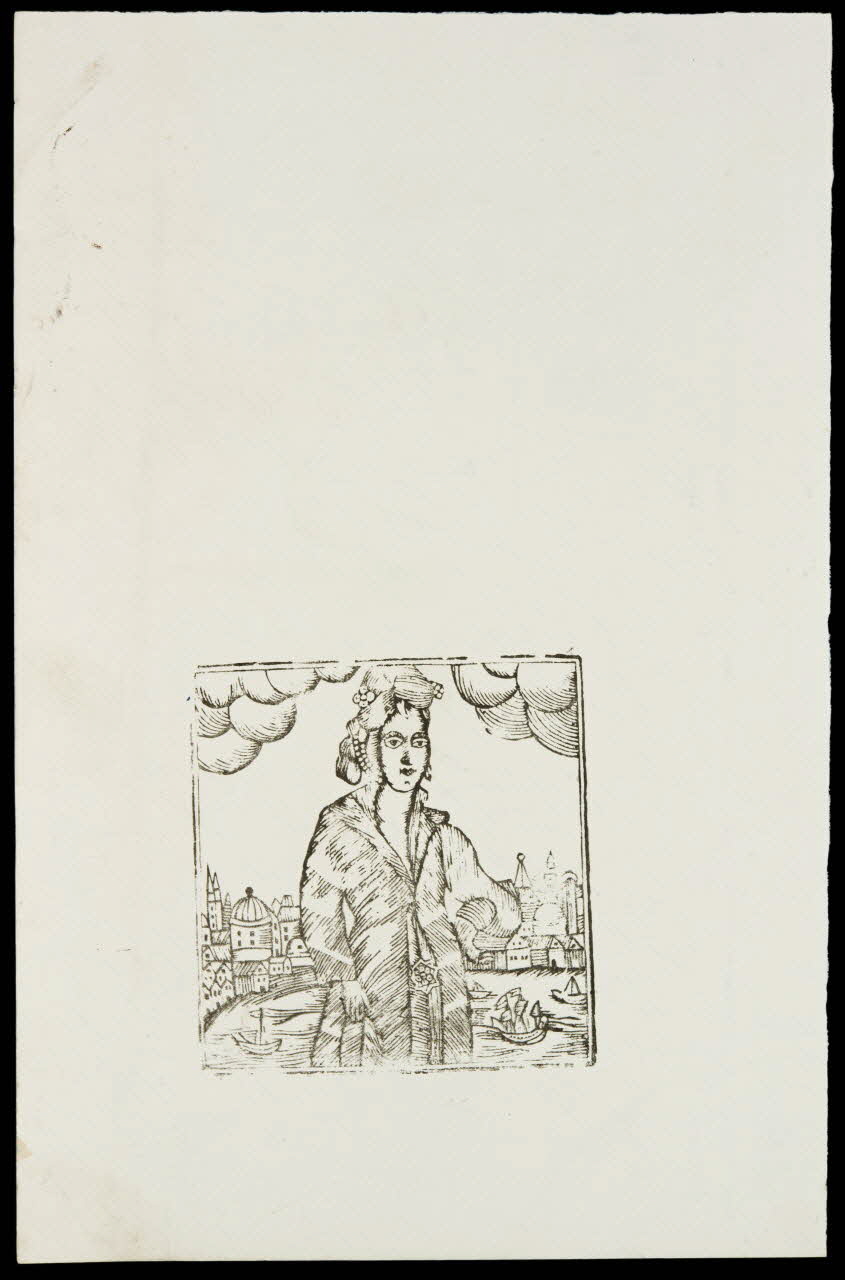 estampe Femme devant un port 1985.51.712.10 Photo