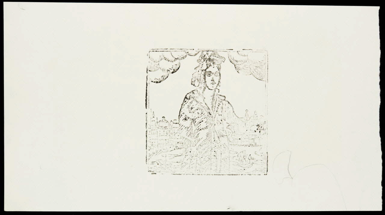 estampe Femme devant un port 1985.51.712.12 Photo