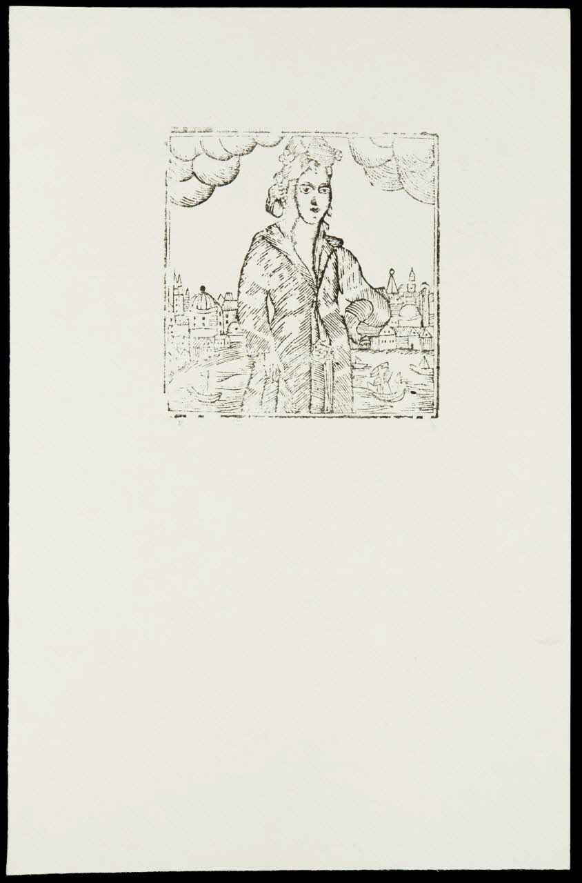 estampe Femme devant un port 1985.51.712.13 Photo