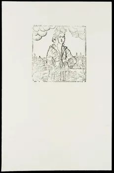 estampe Femme devant un port 1985.51.712.13 Photo