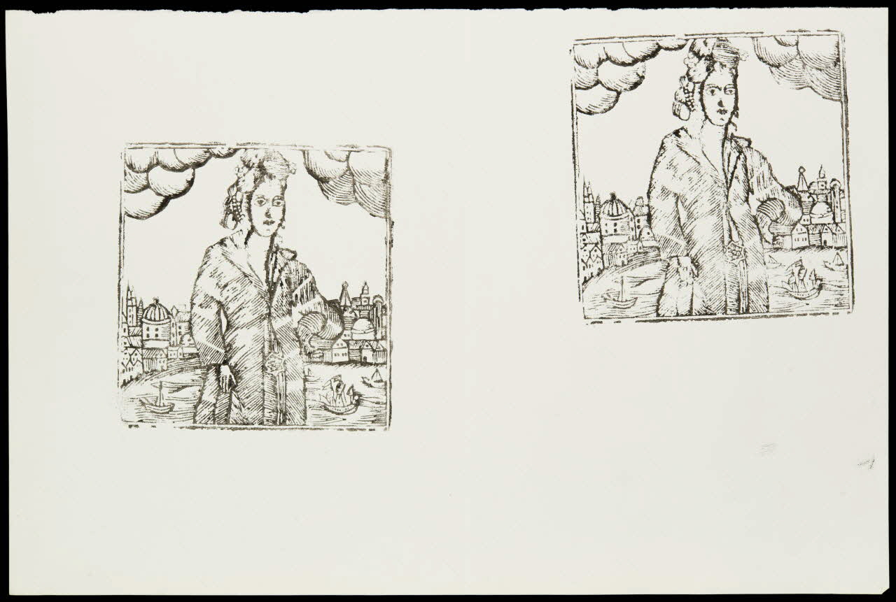 estampe Femme devant un port 1985.51.712.6 Photo