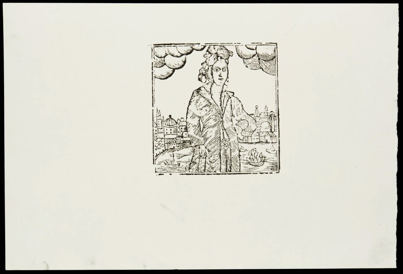 estampe Femme devant un port 1985.51.712.9 Photo