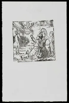 estampe Apparition d'un ange au dessus d'un homme 1985.51.713.2 Photo