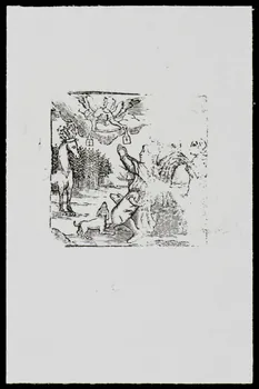 estampe Apparition d'un ange au dessus d'un homme 1985.51.713.3 Photo