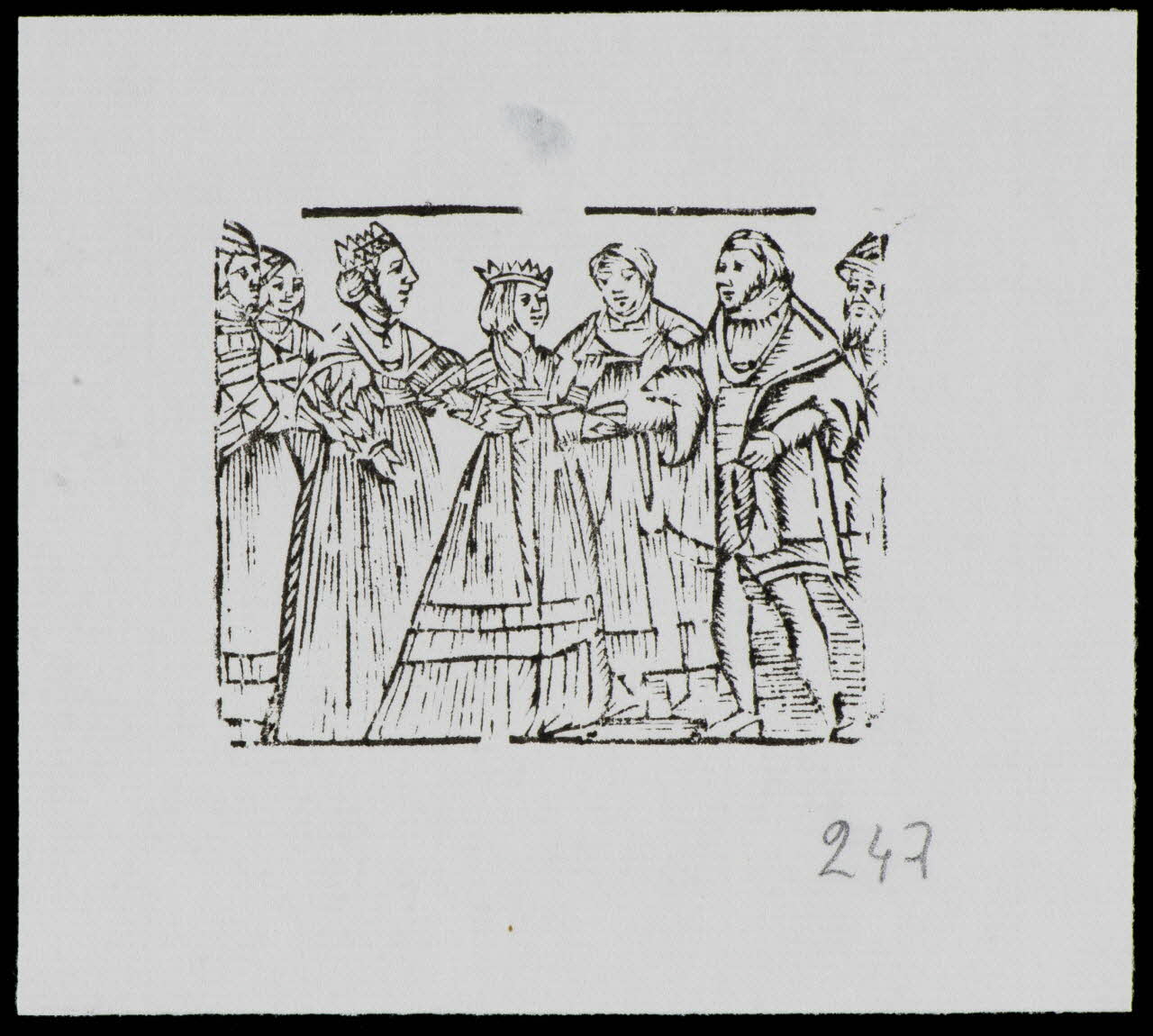 estampe Reine et sujets 1985.51.714.1 Photo