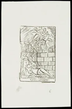 estampe Homme assis et anges 1985.51.717.3 Photo