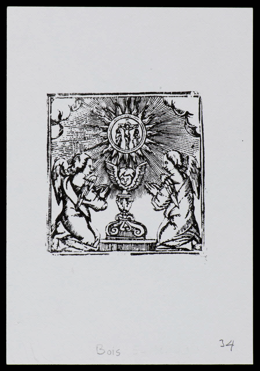 estampe Anges en prière 1985.51.720.5 Photo