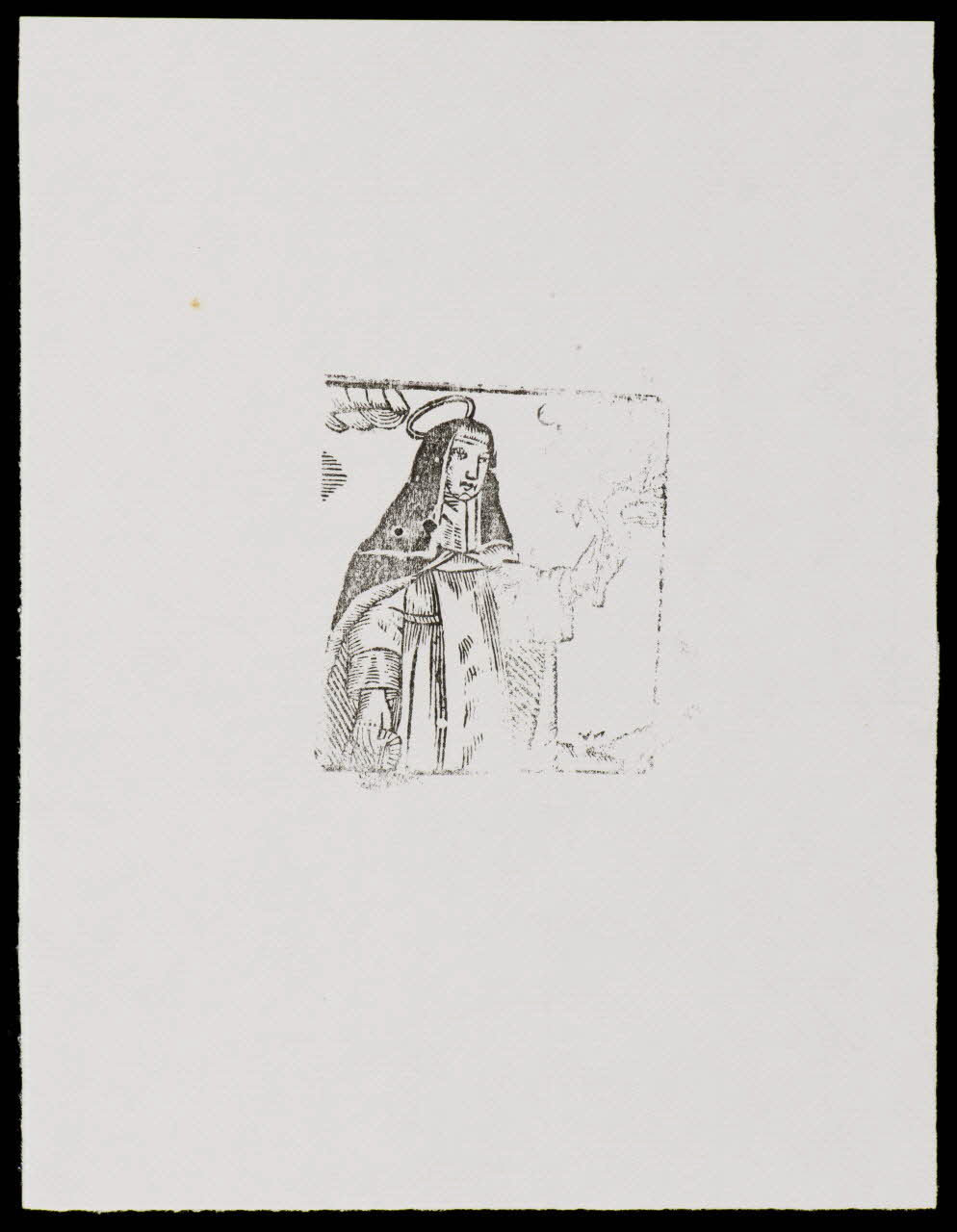 estampe Vierge Marie 1985.51.721.2 Photo
