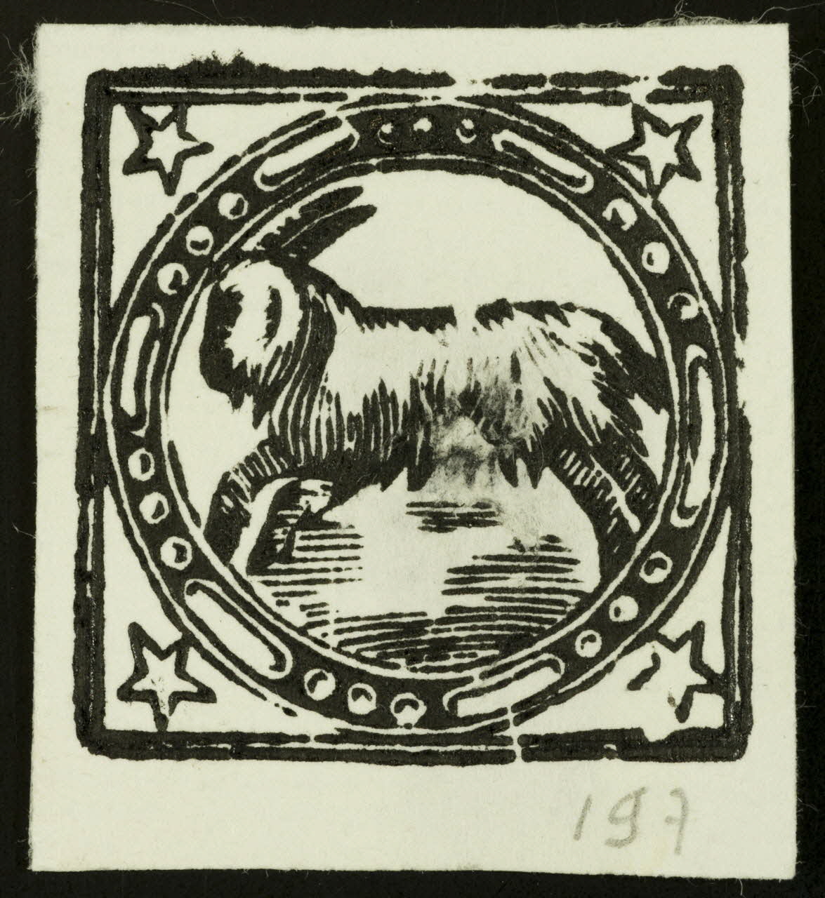estampe Symbole chrétien : bélier 1985.51.755 Photo