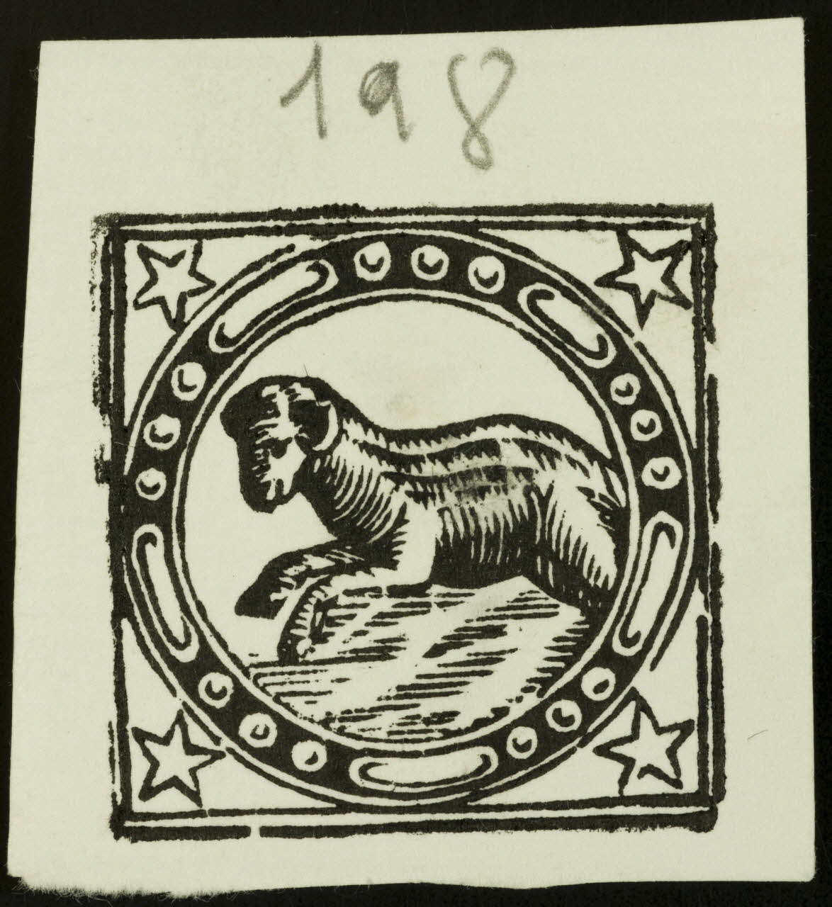 estampe Symbole chrétien : agneau 1985.51.756 Photo