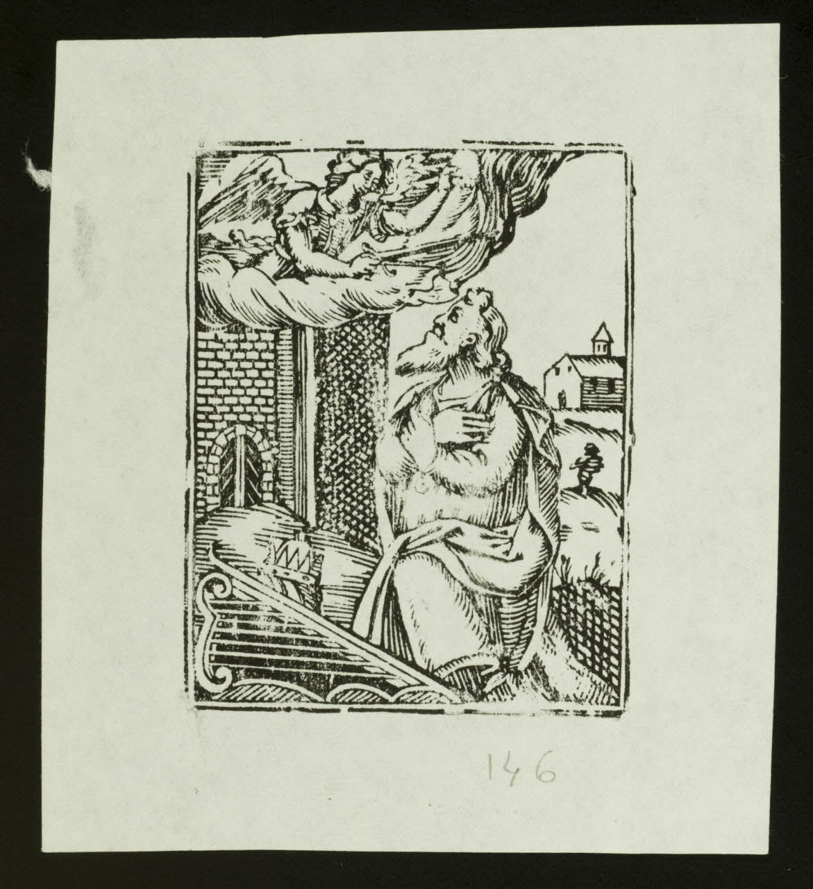 estampe Vieil homme en prière 1985.51.758.1 Photo