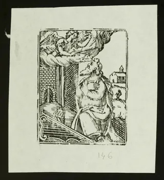 estampe Vieil homme en prière 1985.51.758.1 Photo