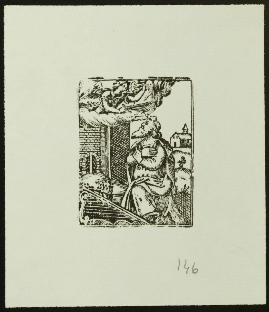 estampe Vieil homme en prière 1985.51.758.2 Photo