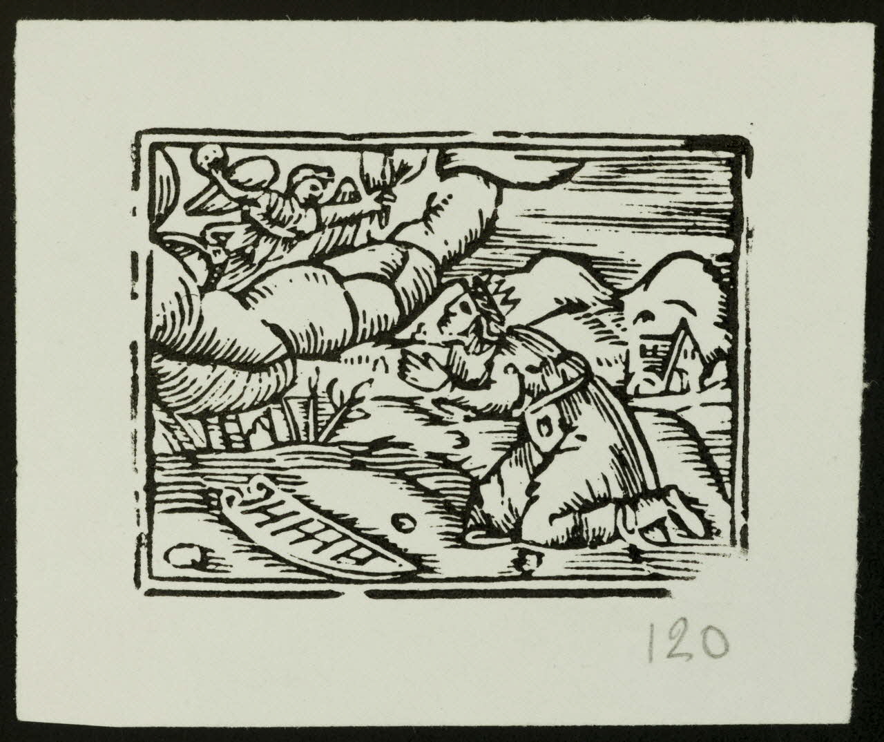 estampe Roi en prière 1985.51.770 Photo