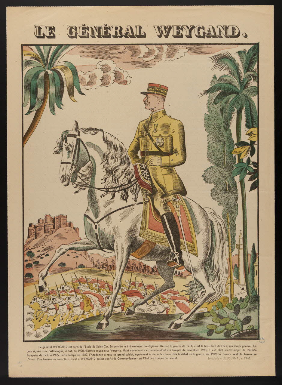 estampe LE GENERAL WEYGAND. 1985.51.794.2 Photo