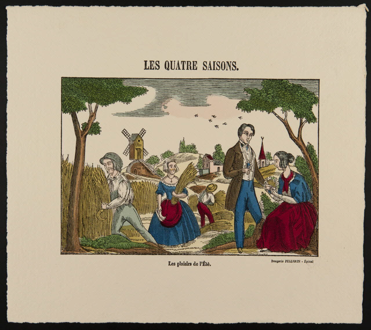 estampe LES QUATRE SAISONS.  Les plaisirs de l'Eté. 1985.51.799 Photo