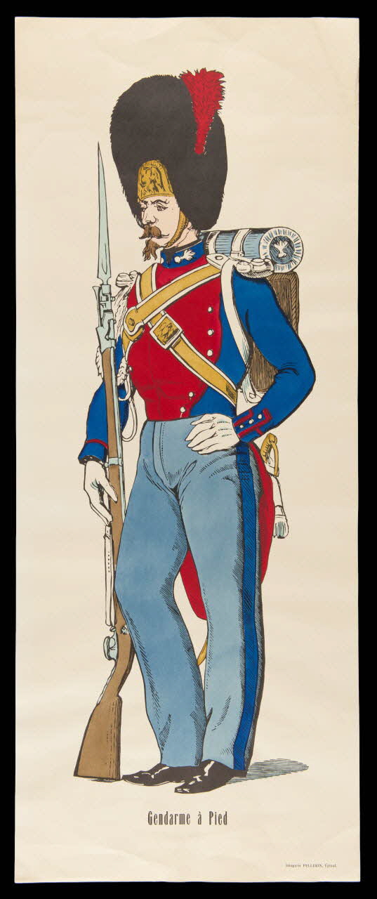 estampe Gendarme à pied 1985.51.802 Photo