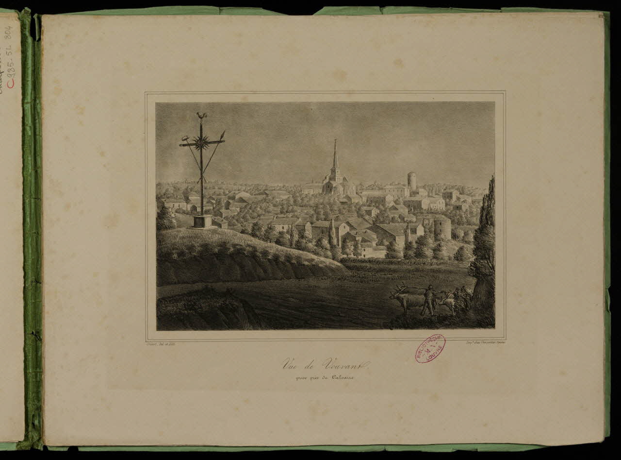 album Vue de Vouvant,  prise près du Calvaire. 1985.51.805 Photo