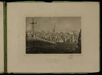 album Vue de Vouvant,  prise près du Calvaire. 1985.51.805 Photo