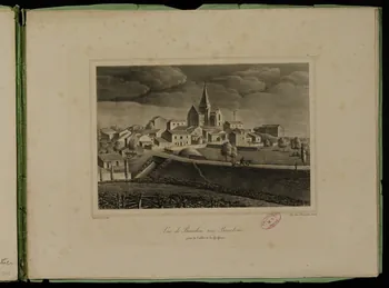 album Vue de Beaulieu sous Bourbon,  prise de l'allée de la Guissière. 1985.51.806  Photo