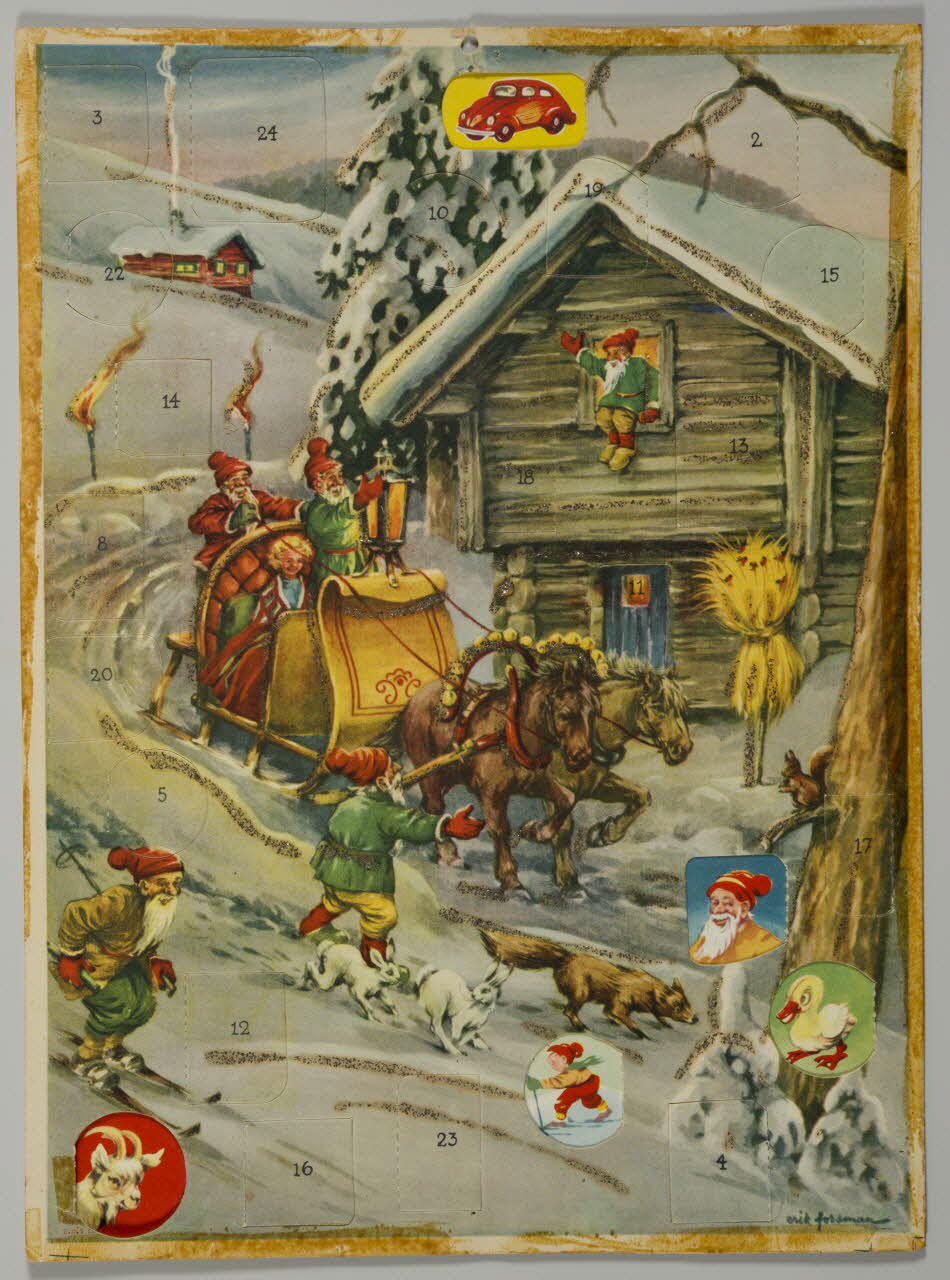 estampe Calendrier de l'avent 1985.51.813 Photo