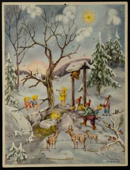 estampe Calendrier de l'avent 1985.51.817  Photo