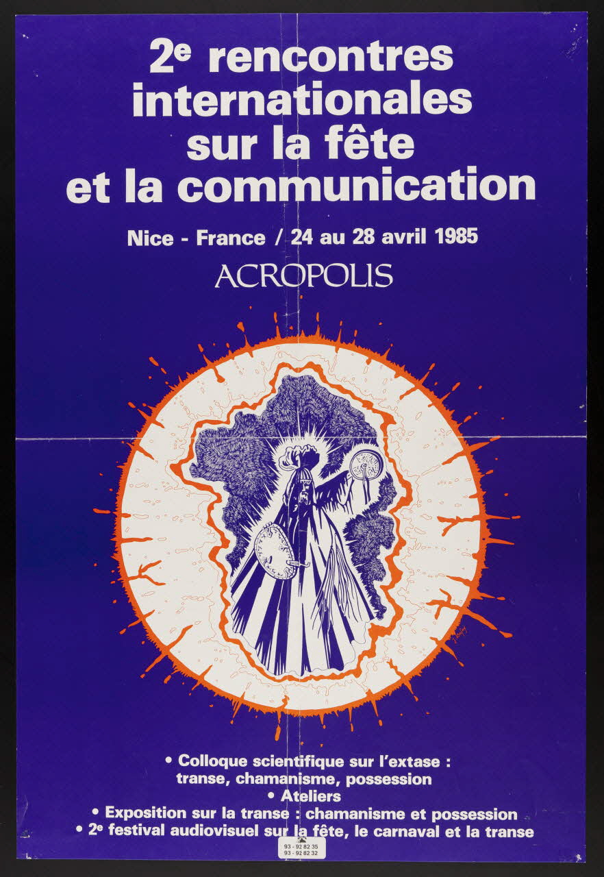 estampe 2e rencontres  internationales  sur la fête  et la communication 1985.51.87 Photo