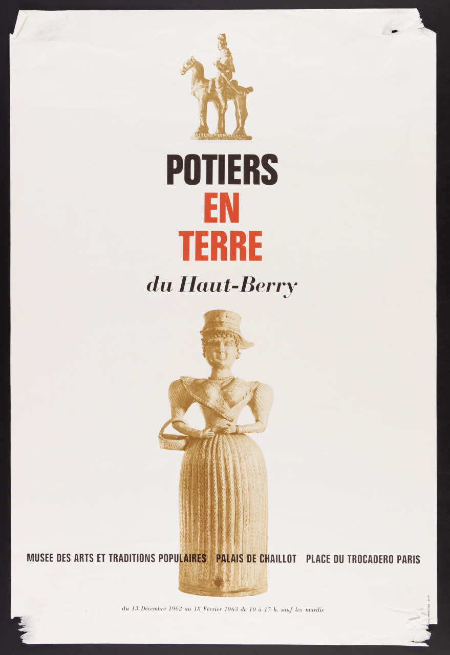 estampe POTIERS  EN  TERRE  du Haut-Berry 1985.51.92.1 Photo