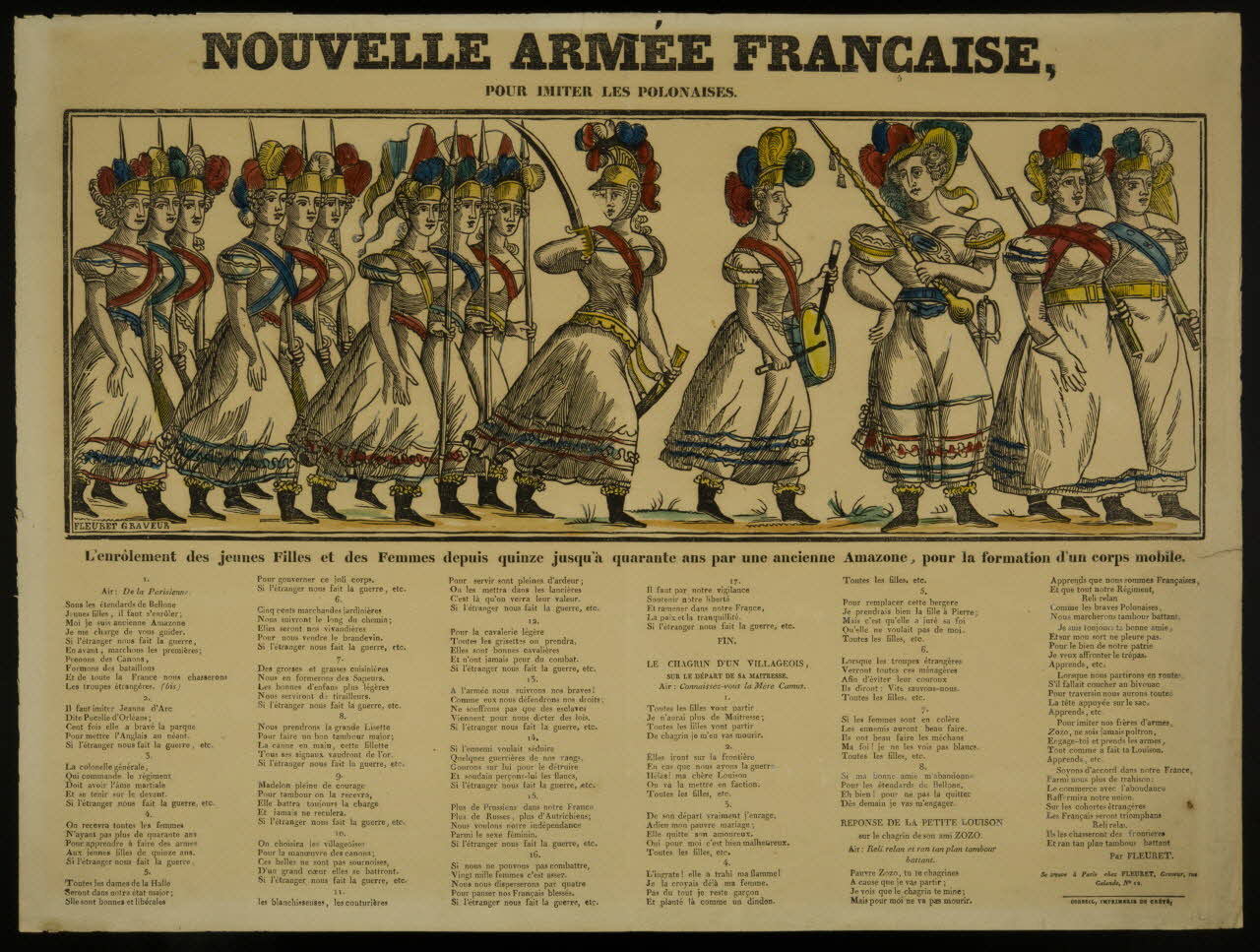 estampe NOUVELLE ARMEE FRANCAISE,  POUR IMITER LES POLONAISES. 1985.59.13 Photo