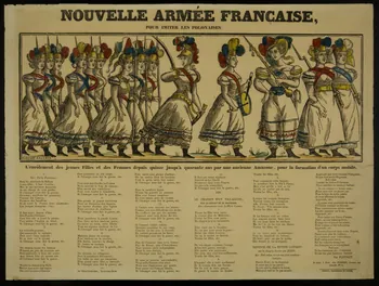 estampe NOUVELLE ARMEE FRANCAISE,  POUR IMITER LES POLONAISES. 1985.59.13 Photo
