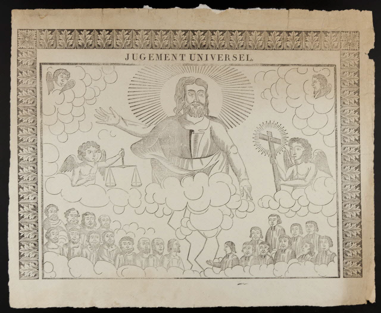 Eugénie Le Dilais imagerie ancienne JUGEMENT UNIVERSEL 1823 1985.59.4 Photo